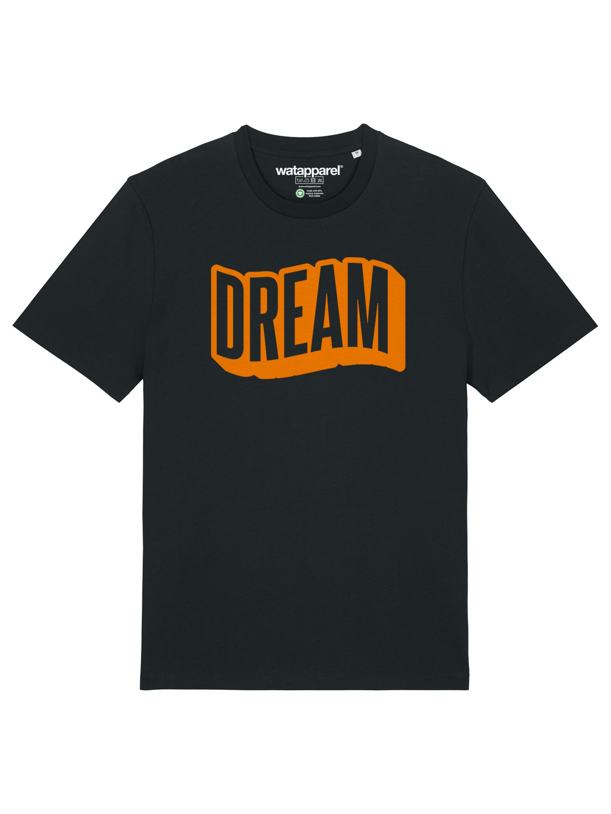 Watapparel Shirt 'Dream' in Zwart: voorkant