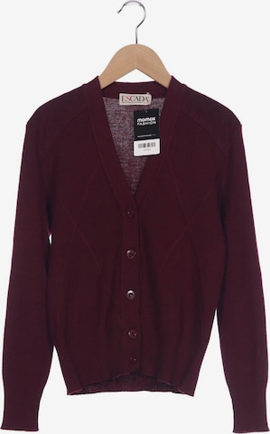 ESCADA Strickjacke XXL in Rot: Vorderseite