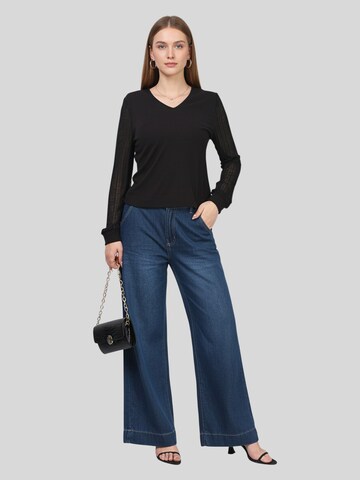 LapaPlus Wide leg Jeans 'Women Hose' i blå