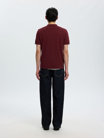 Pull-over 'SLHBerg' SELECTED en rouge