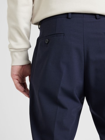 Regular Pantaloni cu dungă de la s.Oliver BLACK LABEL pe albastru