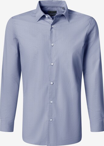 PIERRE CARDIN Hemd im Slim Fit in Blau: Vorderseite