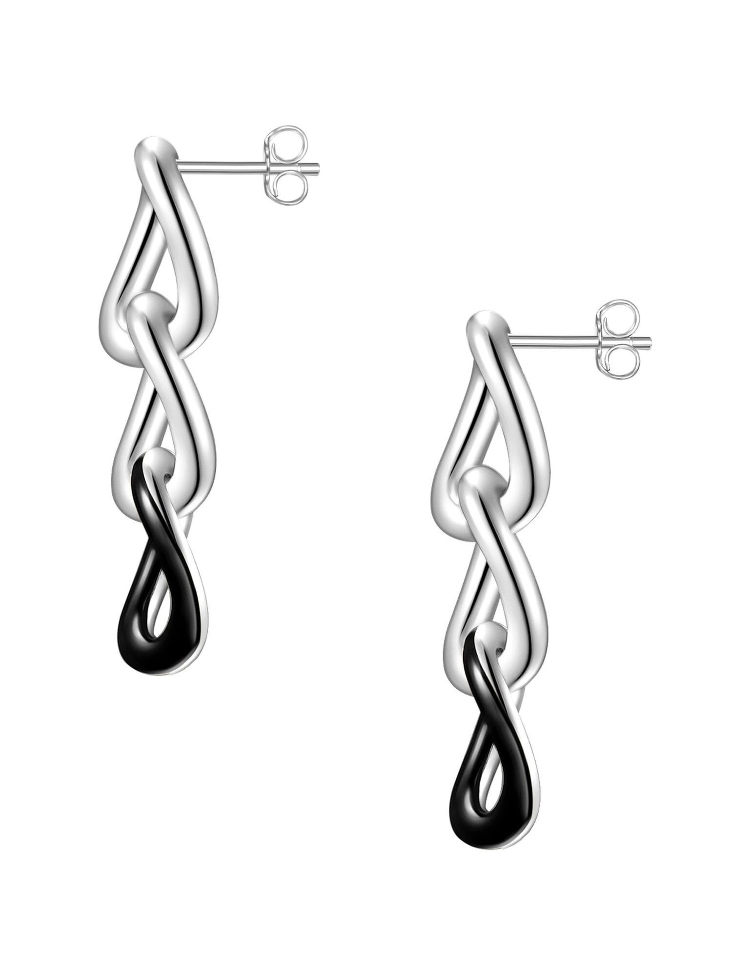 Boucles d'oreilles Glanzstücke München en argent : devant