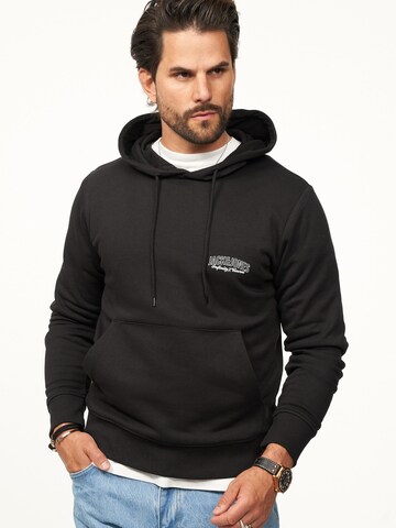 JACK & JONES Sweatshirt 'JJINFINITYHOOD' in Black: front