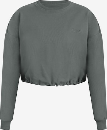 Smilodox Crop Sweatshirt ' Triana ' in Grün: Vorderseite