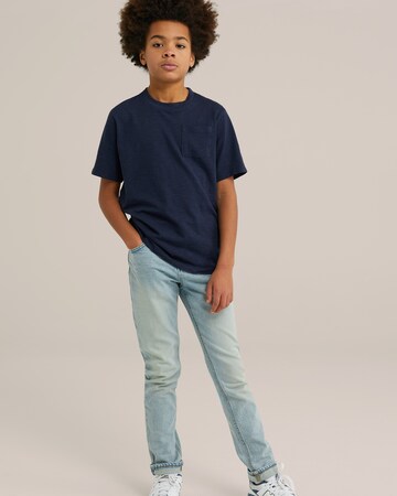 T-Shirt WE Fashion en bleu