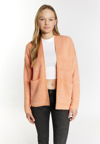 MYMO Knit cardigan 'Blonda' in Orange: front