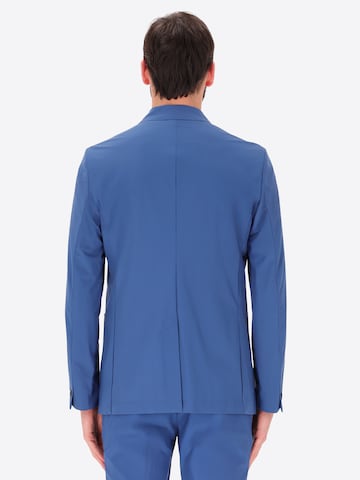 Distretto12 - Ajuste estrecho Chaqueta tipo saco para negocios en azul