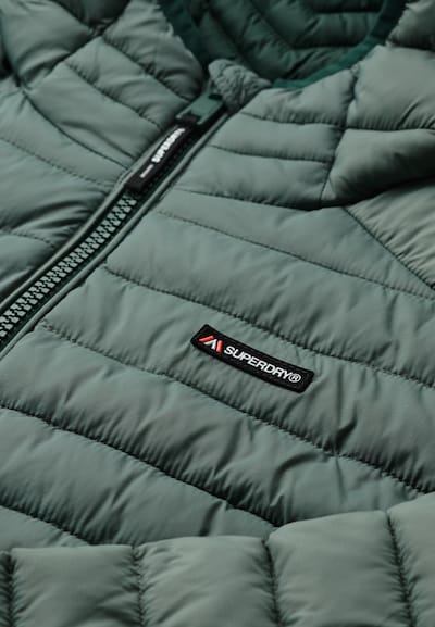 Superdry & Co Tussenjas 'Fuji Lite' in de kleur Pastelgroen, Productweergave