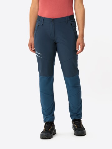 VAUDE Regular Outdoor trousers 'Elope' in Blue: front
