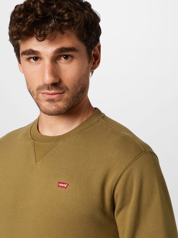 LEVI'S ® Regular Fit Sweatshirt 'Original Housemark' in Grün