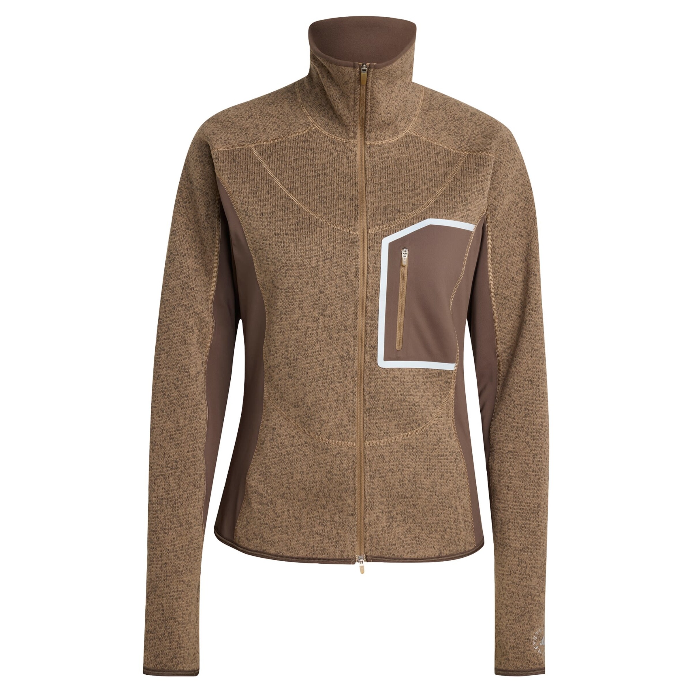 Veste en polaire fonctionnelle ADIDAS BY STELLA MCCARTNEY en marron : devant