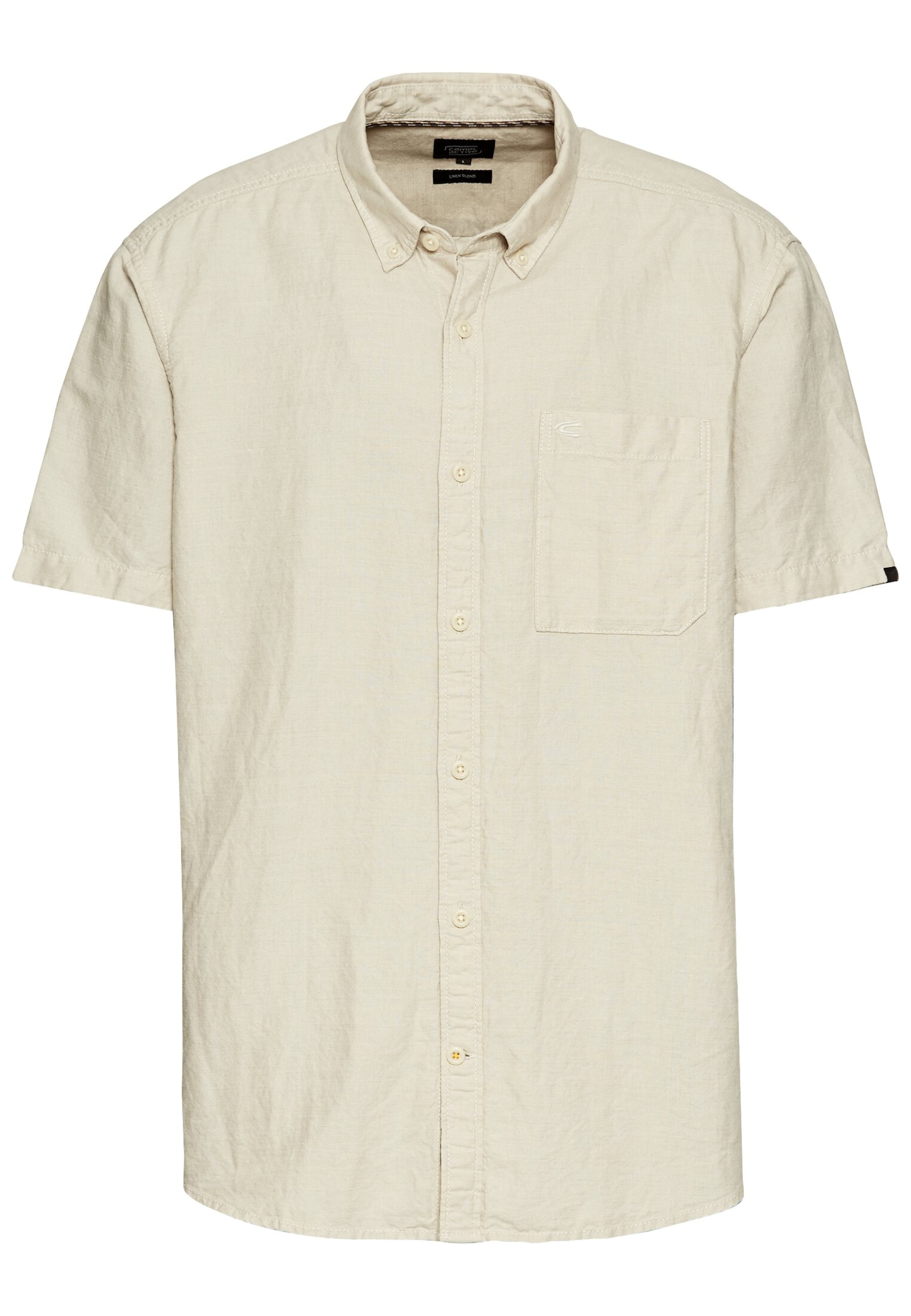 CAMEL ACTIVE Regular fit Πουκάμισο σε μπεζ: μπροστά