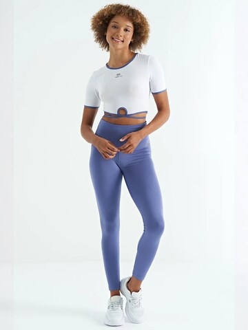 Skinny Leggings 'Gamaschen' di Tommy Life in blu: frontale