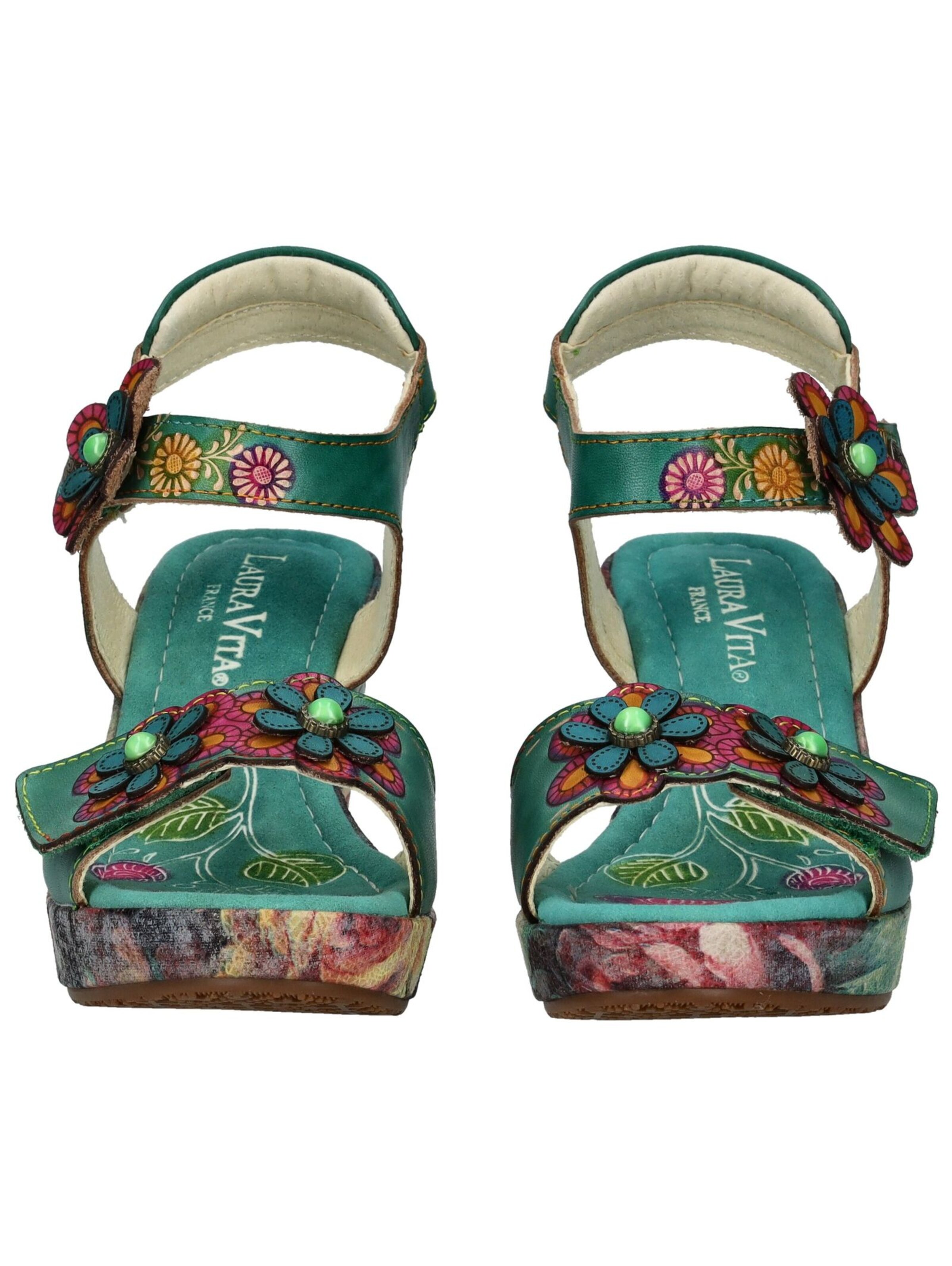 Sandales à lanières Laura Vita en vert