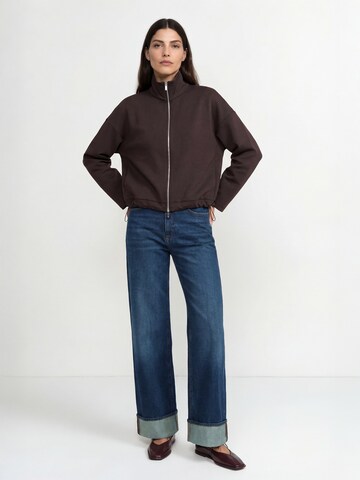 Rich & Royal Sweat jacket in Brown: front