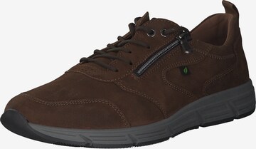 WALDLÄUFER Athletic Lace-Up Shoes 'Haslo' in Brown: front