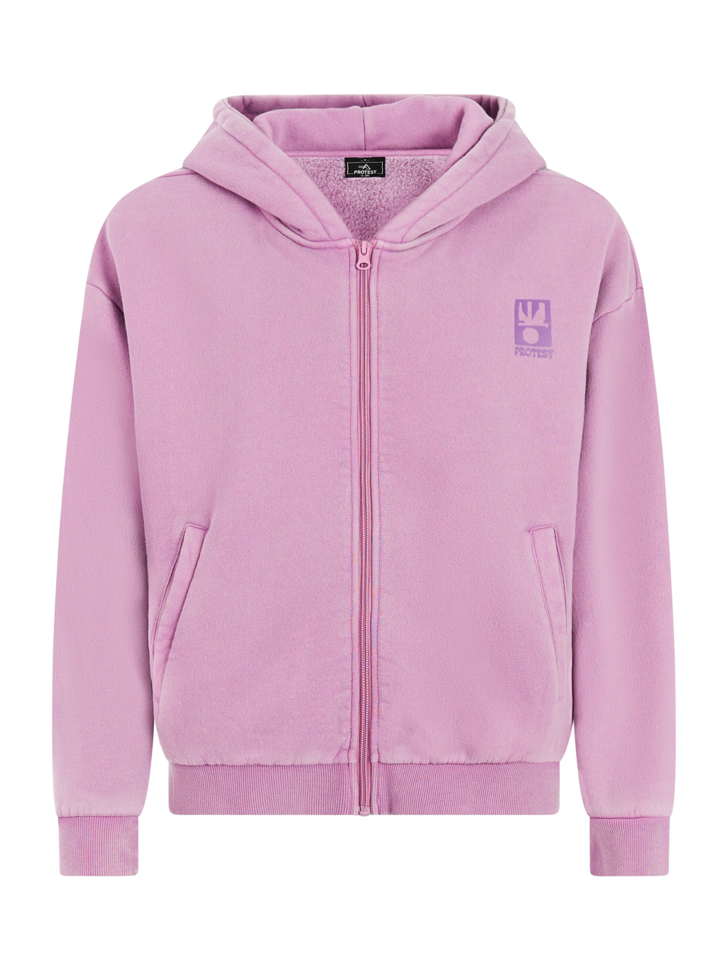 PROTEST Sweatjacke 'PRTMaeve'‌‌‌‌‌‌‌ in Lila: Vorderseite