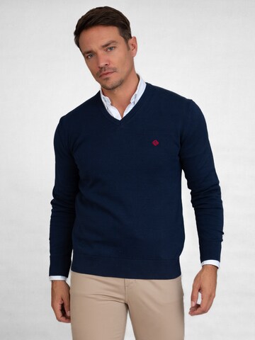 Pullover 'Axels' di Sir Raymond Tailor in blu: frontale