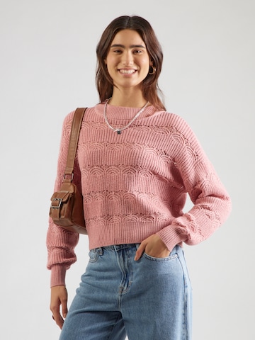 Pull-over 'VMLONA' VERO MODA en rose : devant