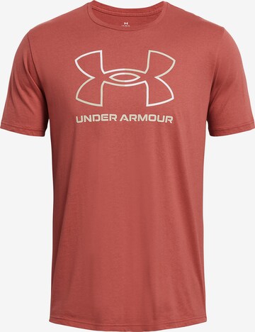 UNDER ARMOUR Performance Shirt 'Foundation' in Red: front