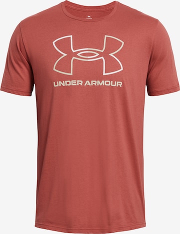 UNDER ARMOUR Funktionsshirt 'Foundation' in Rot: predná strana