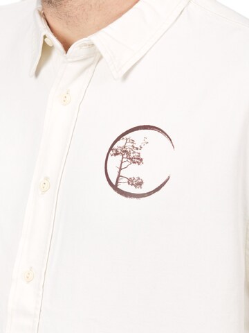 Regular fit Camicia 'Circle' di Life-Tree in beige