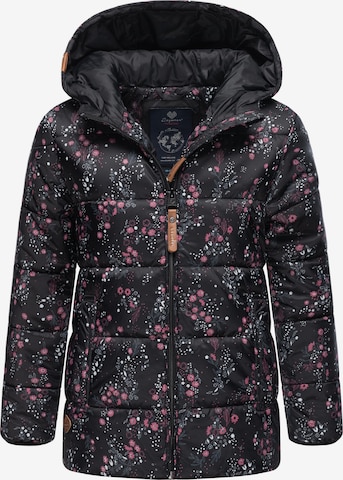 Ragwear Winter Jacket 'Roxanka' in Black: front