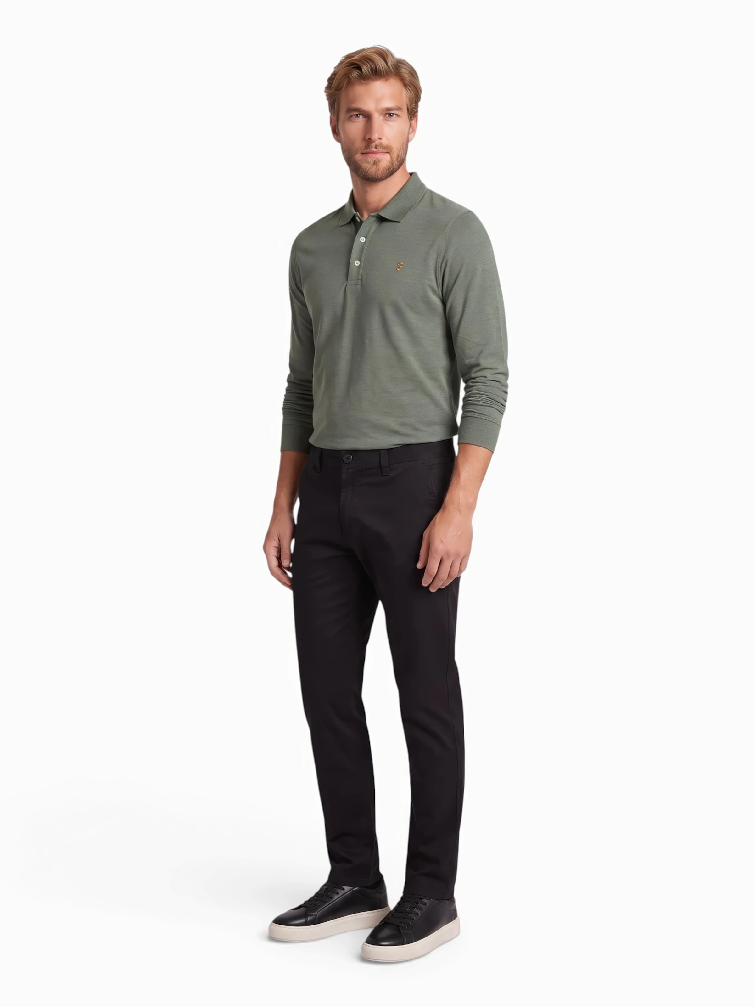 FARAH Poloshirt 'CUNNINGHAM' in Grün
