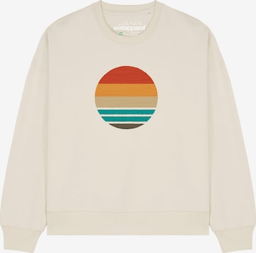 Watapparel Sweatshirt 'Sunset Ocean ' in Weiß: Vorderseite