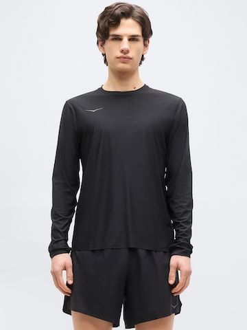 juoda HOKA Sportiniai marškinėliai 'AIROLITE 2.0': priekis