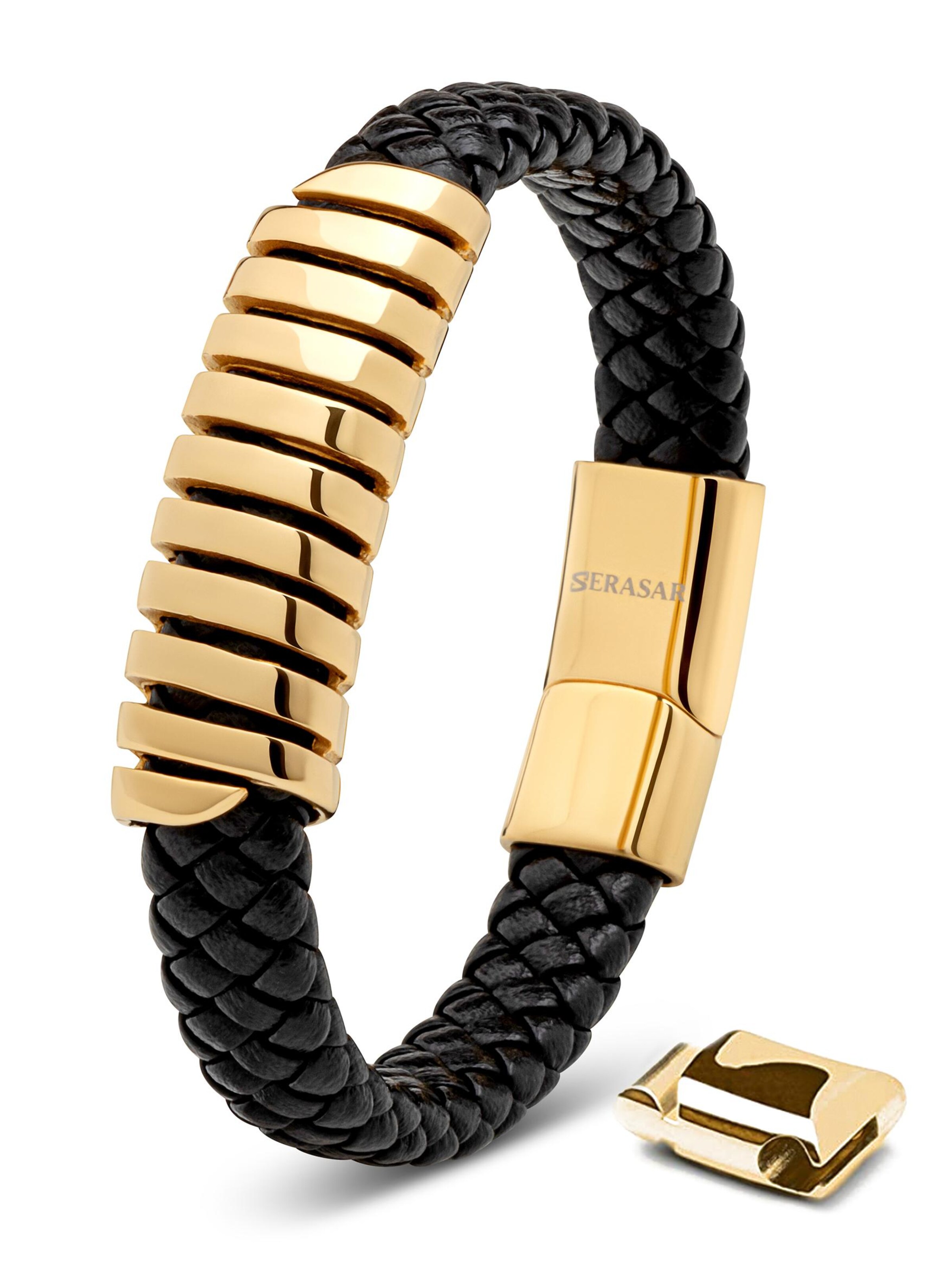 SERASAR Bracelet 'Helix' in Gold: front