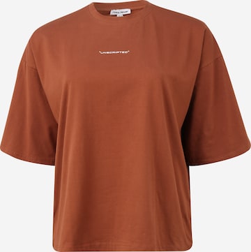 Public Desire Curve Shirt in Brown: front