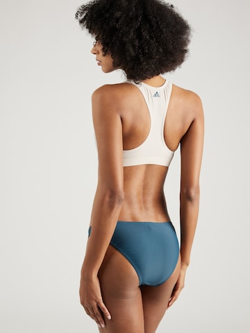 ADIDAS PERFORMANCE - Bustier Bikini deportivo 'Big Bars' en azul
