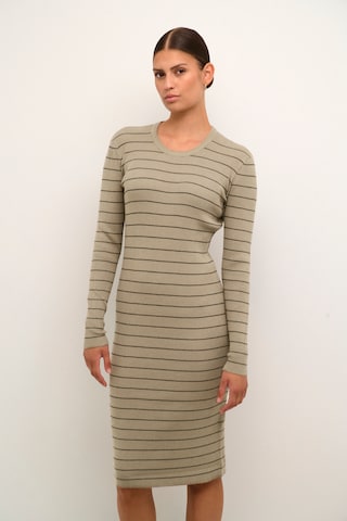 Kaffe Knitted dress 'Ellen' in Beige: front