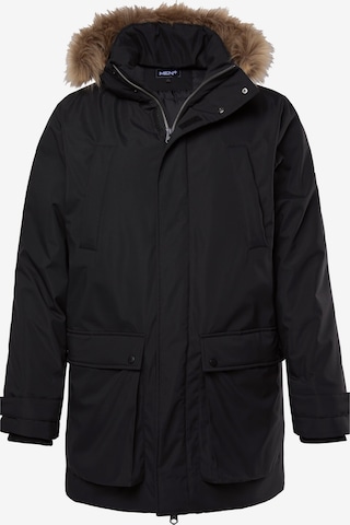 Parka d’hiver Men Plus en noir : devant