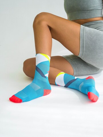 INCYLENCE Athletic Socks 'STRIKES' in Blue