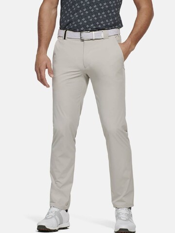 MEYER Slimfit Chino 'Augusta' in Grijs: voorkant