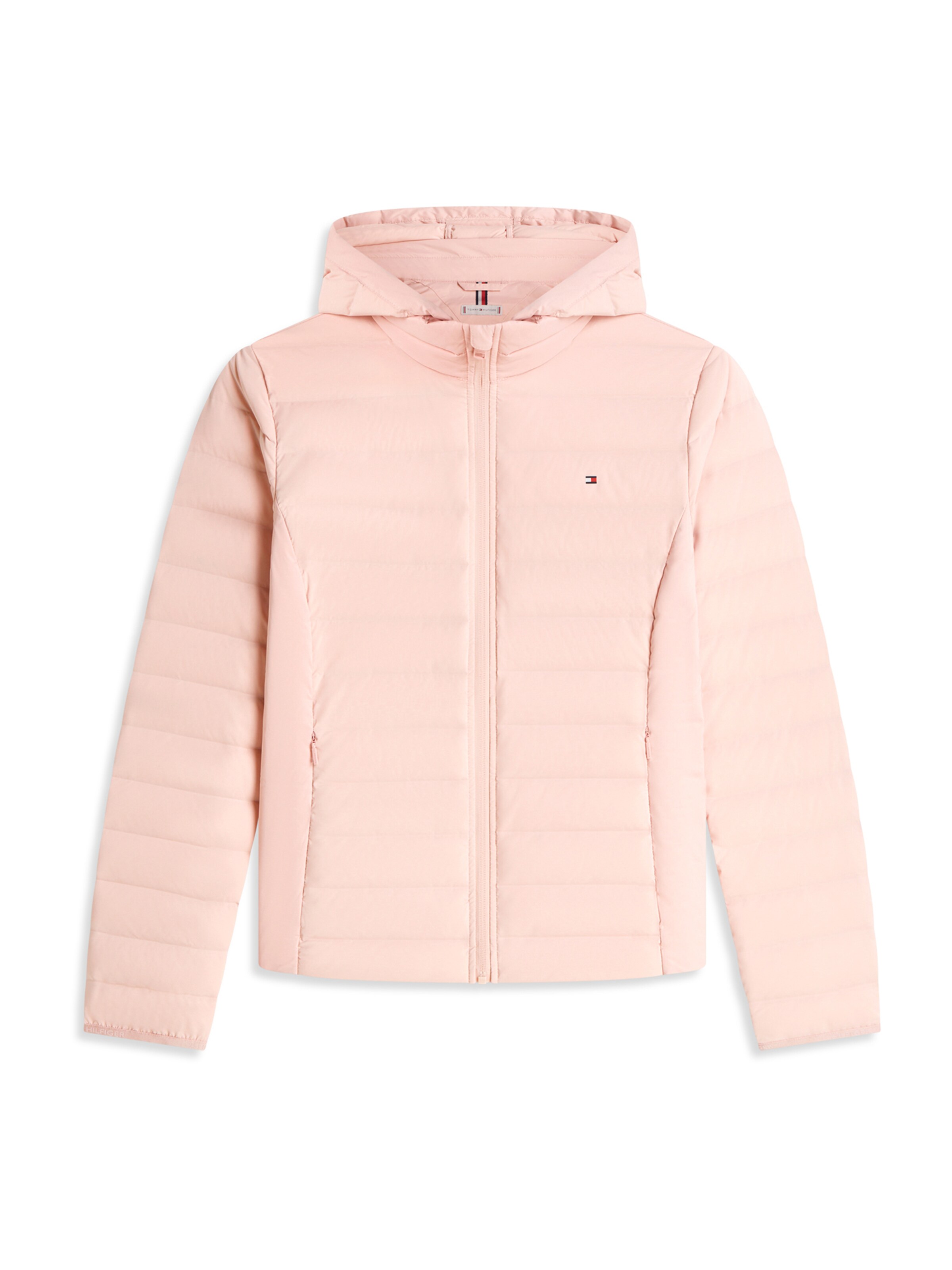 TOMMY HILFIGER Φθινοπωρινό και ανοιξιάτικο μπουφάν σε ροζ: μπροστά