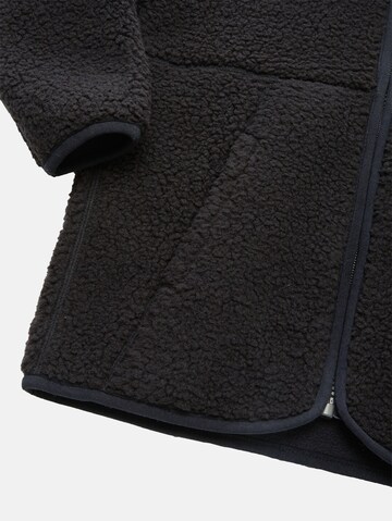 TOM TAILOR Zip-Up Hoodie in Black