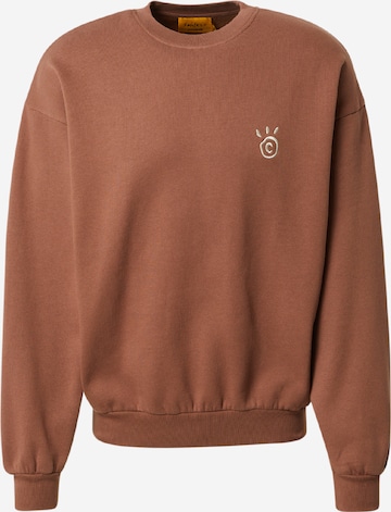 Smiles Sweatshirt 'Pascal' in Brown: front