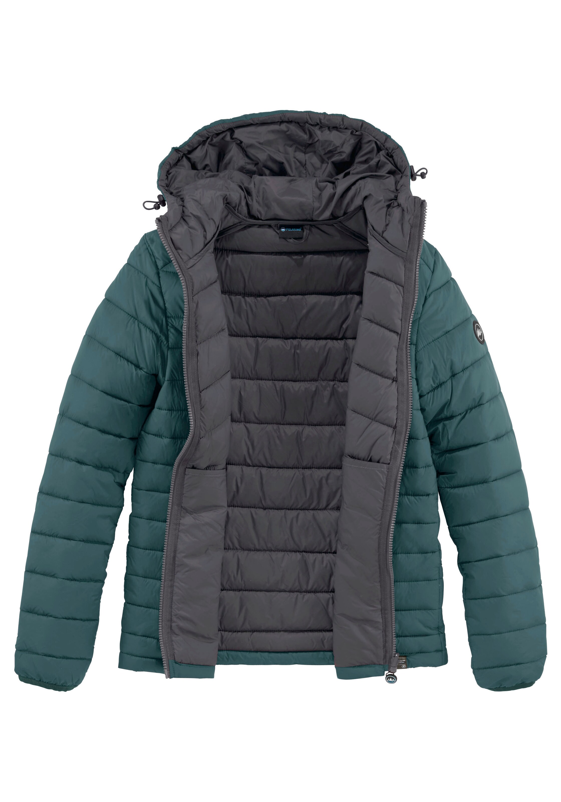 POLARINO Steppjacke in Grau