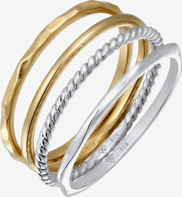 ELLI Ring-Set 'Bi-Color' in Gold: Vorderseite