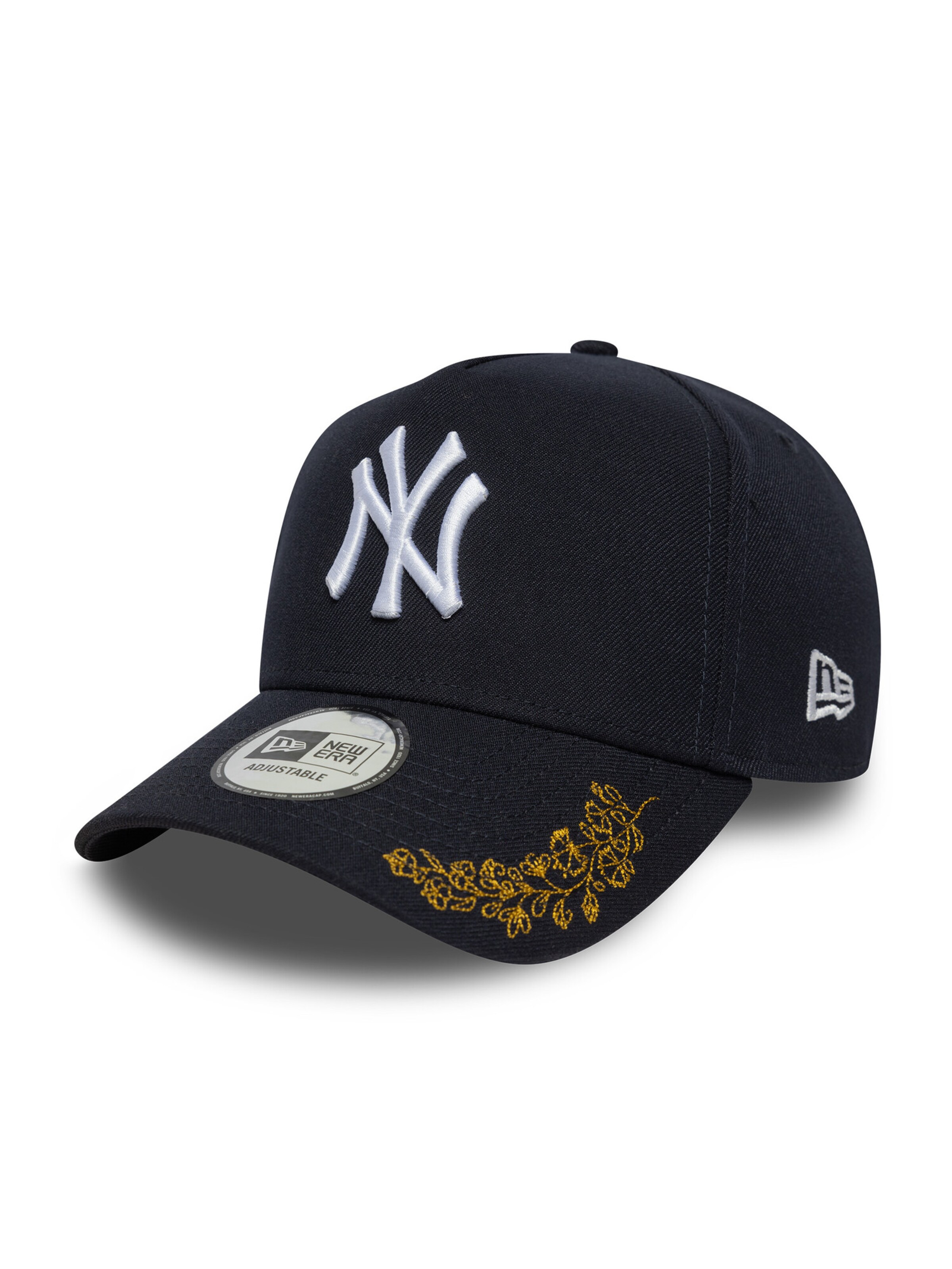 NEW ERA Athletic Cap '9FORTY E-Frame New York Yankees MLB Tonal' in Blue: front