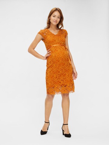 MAMALICIOUS Kleid in Orange