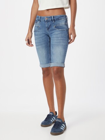 Coupe slim Jean 'Belixa' FREEMAN T. PORTER en bleu : devant