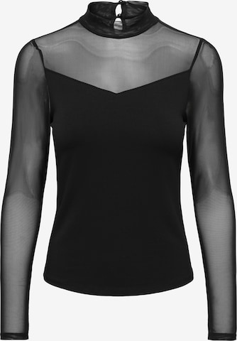 Tricou 'ONLLIVE LOVE' de la ONLY pe negru: față
