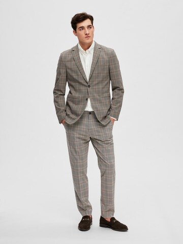 SELECTED HOMME Slim fit Colbert 'Liam Lucas' in Grijs