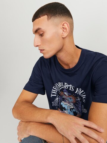 JACK & JONES Póló 'HEAVENS' - kék