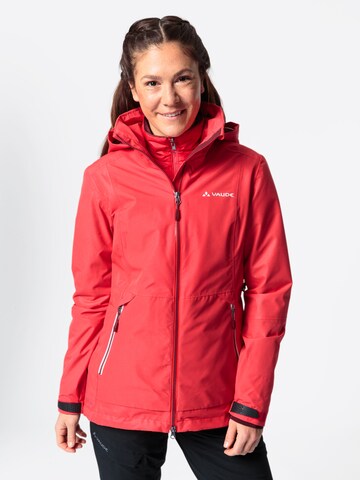 VAUDE Outdoorjas 'Elope' in Rood: voorkant